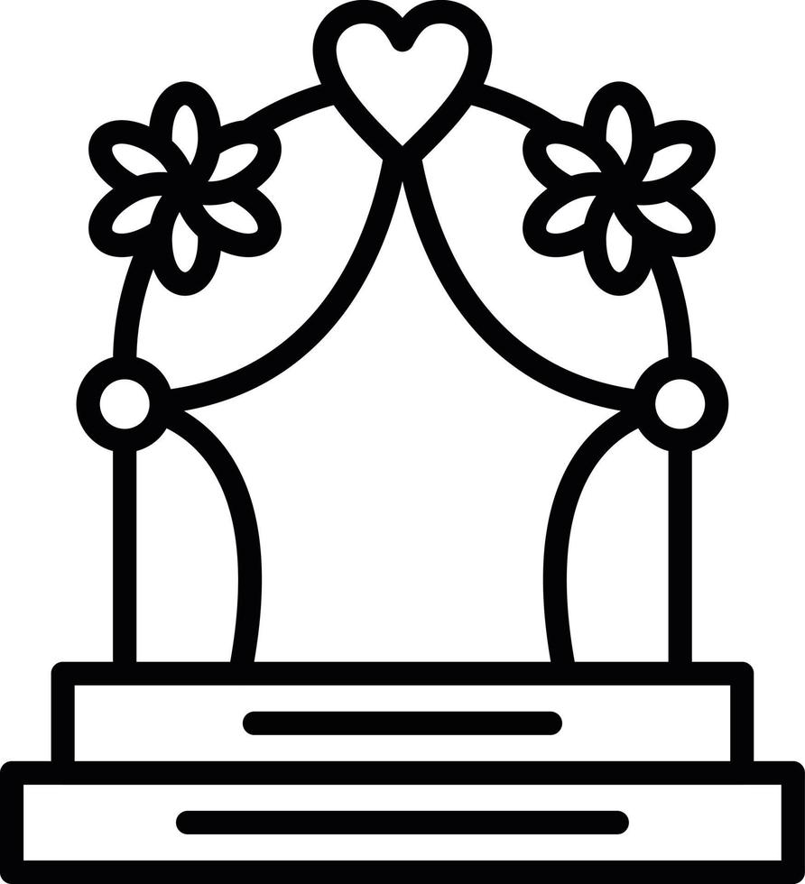 Wedding Arch Vector Icon