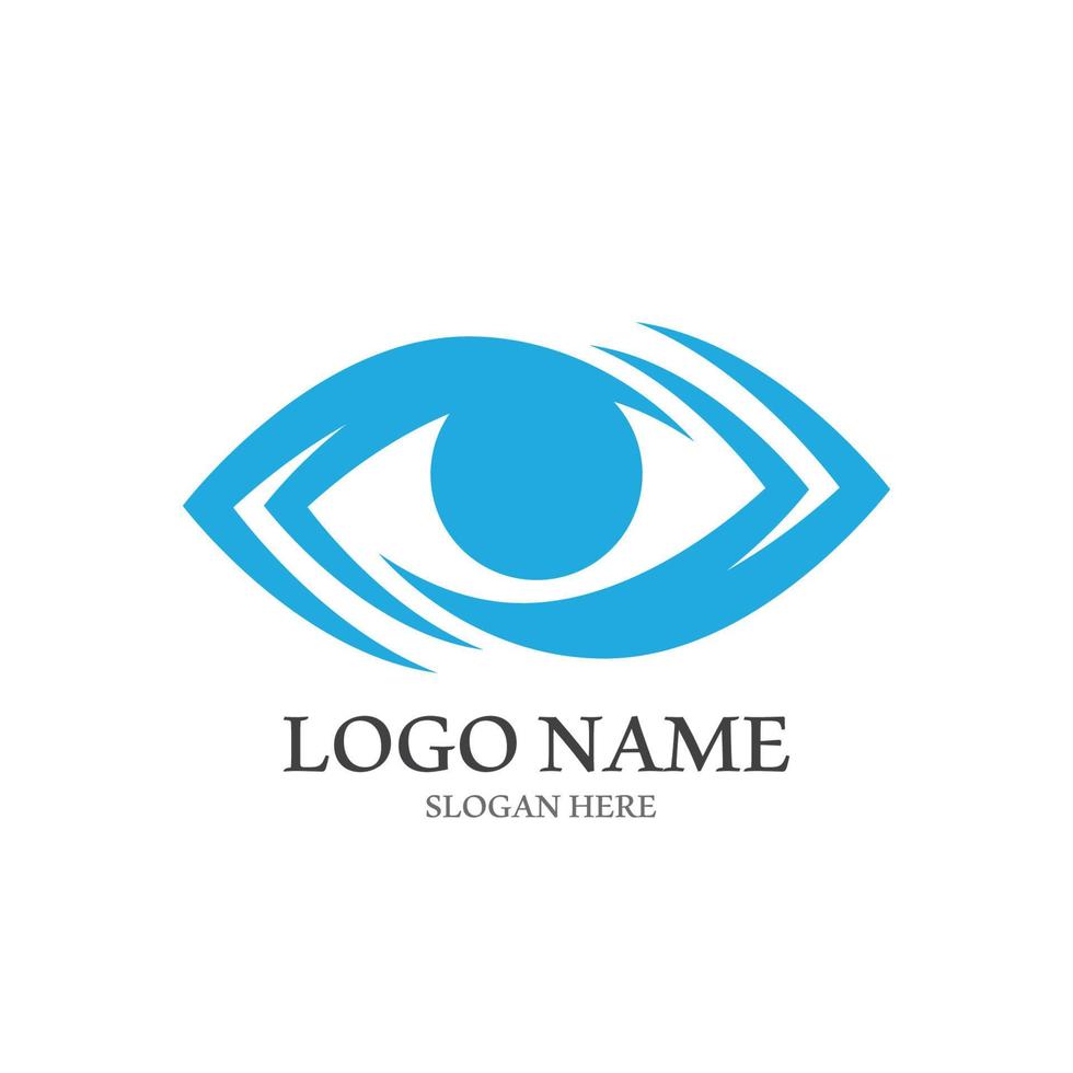 Eye care logo icon illustration design template vector