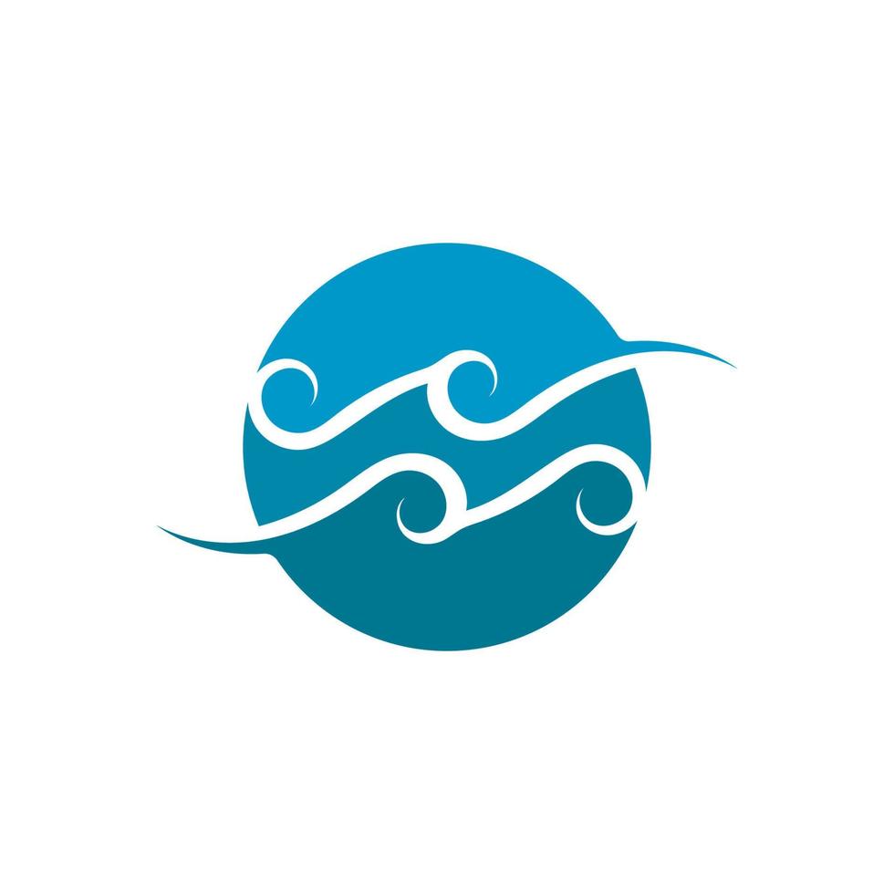 Wave beach vector illustration design