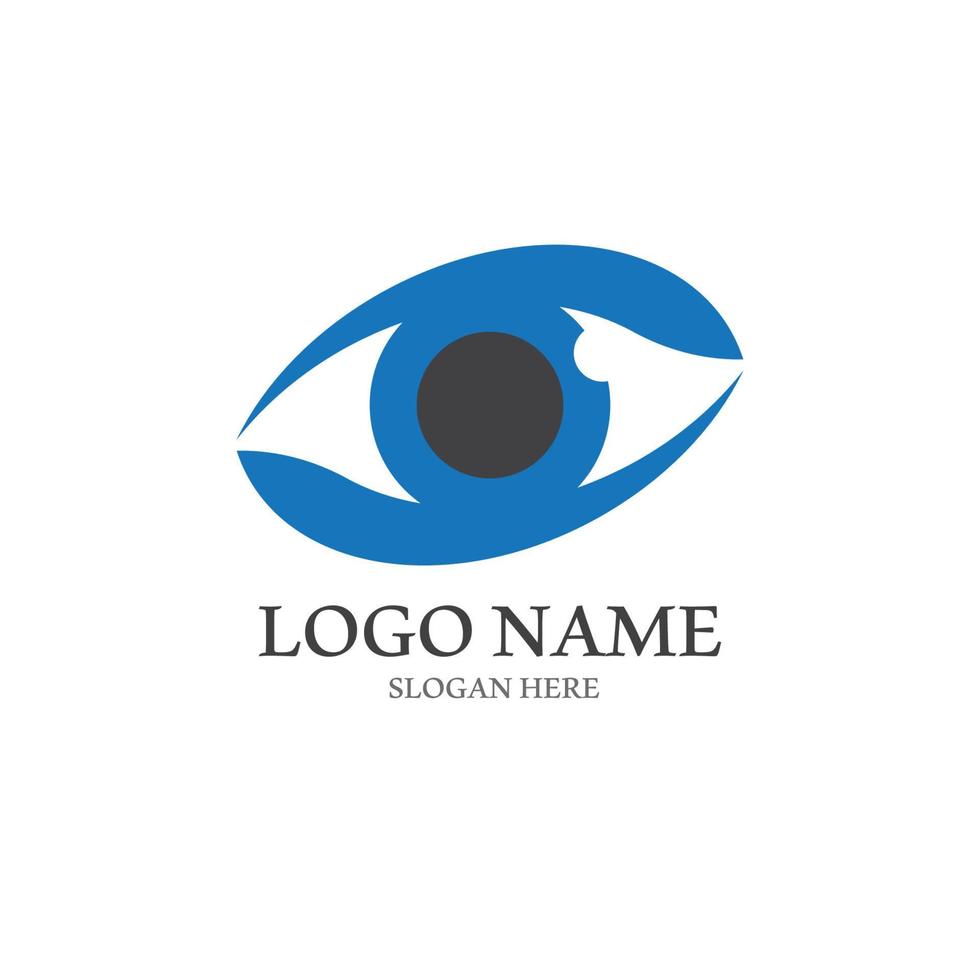 Eye care logo icon illustration design template vector