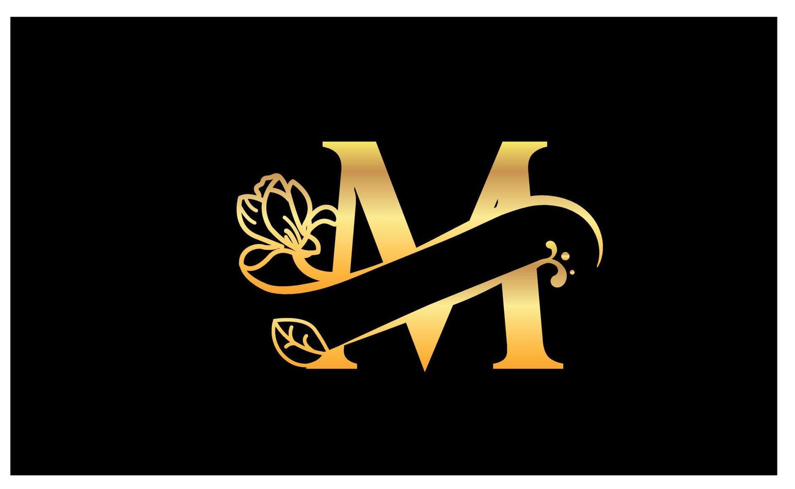 golden gradient letter m logo 14696315 Vector Art at Vecteezy