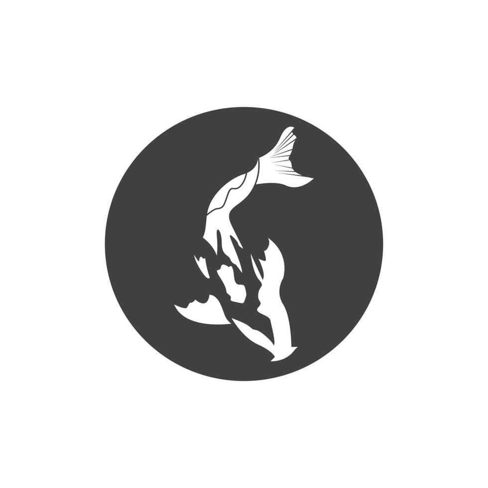 Koi fish logo vector illustration