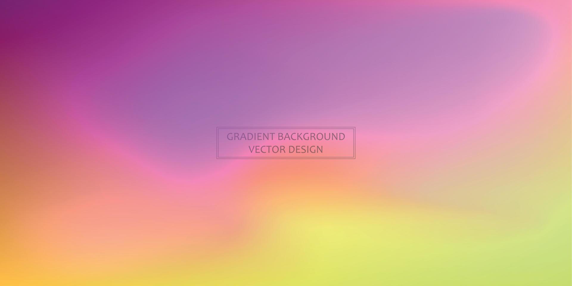 Panoramic web template multicolor gradient background, stylish design element - Vector