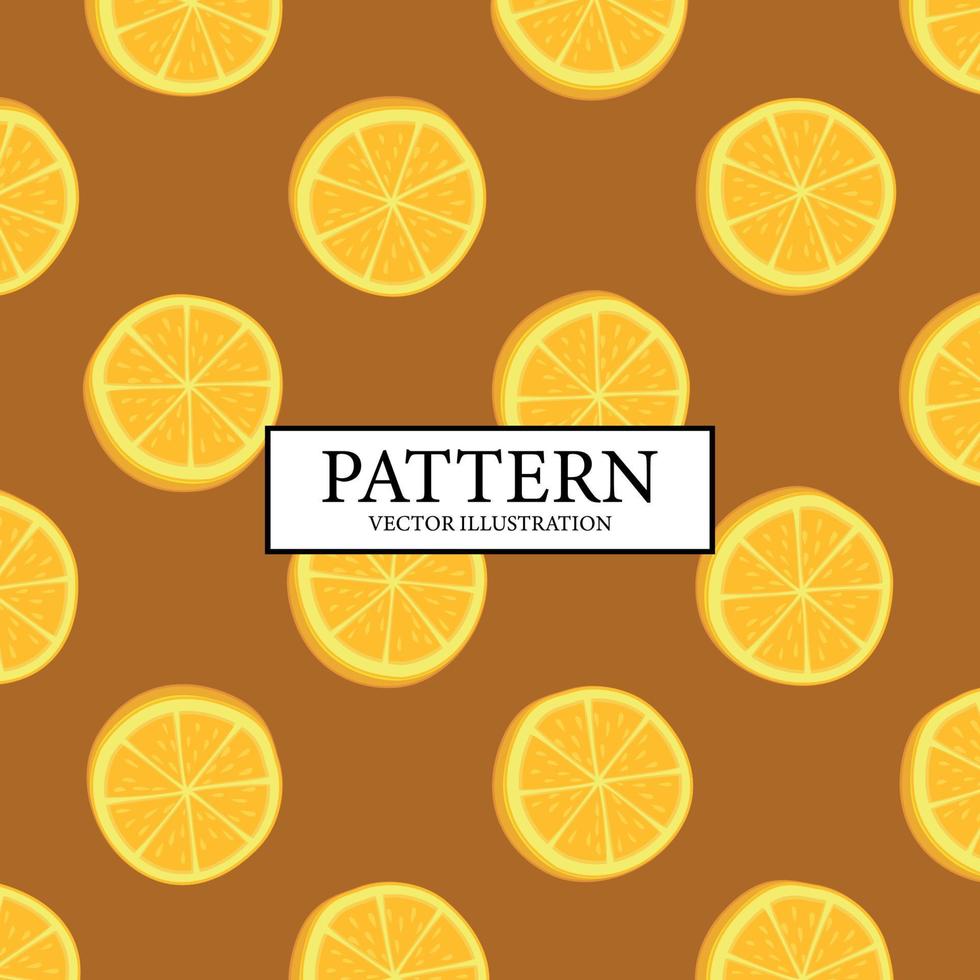 Pattern background of fresh orange orange slices - Vector