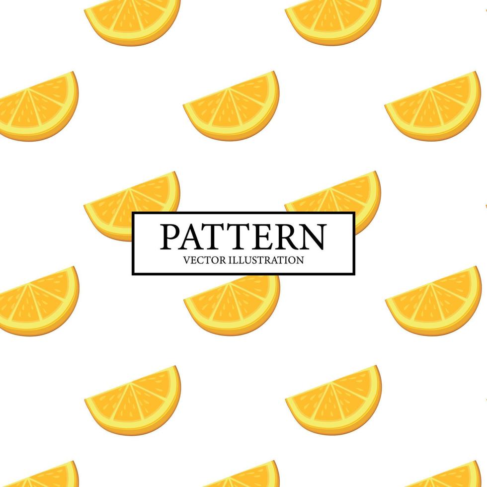Pattern background of fresh orange orange slices - Vector