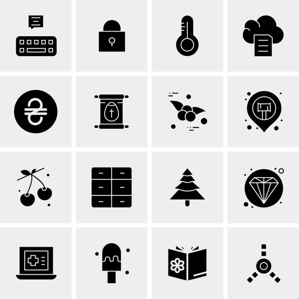 16 Universal Business Icons Vector Creative Icon Illustration to use in web and Mobile Related project