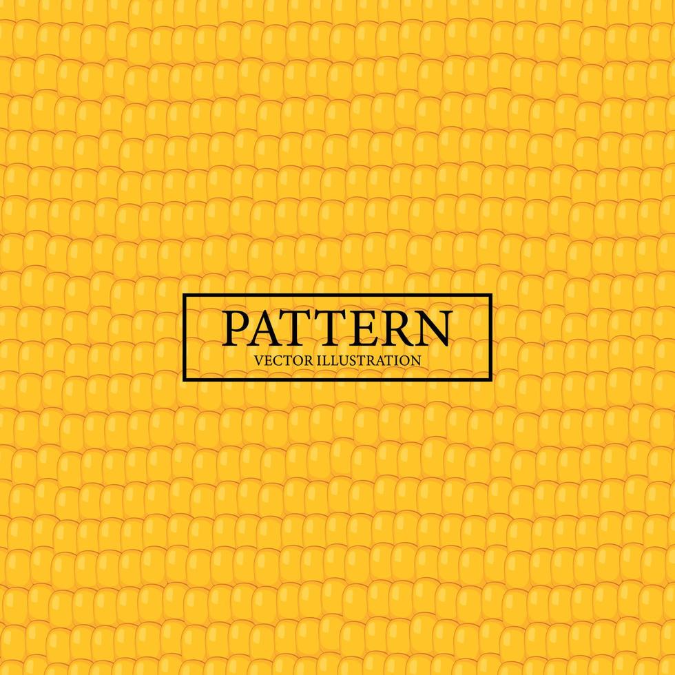 Pattern background yellow juicy corn kernels - Vector