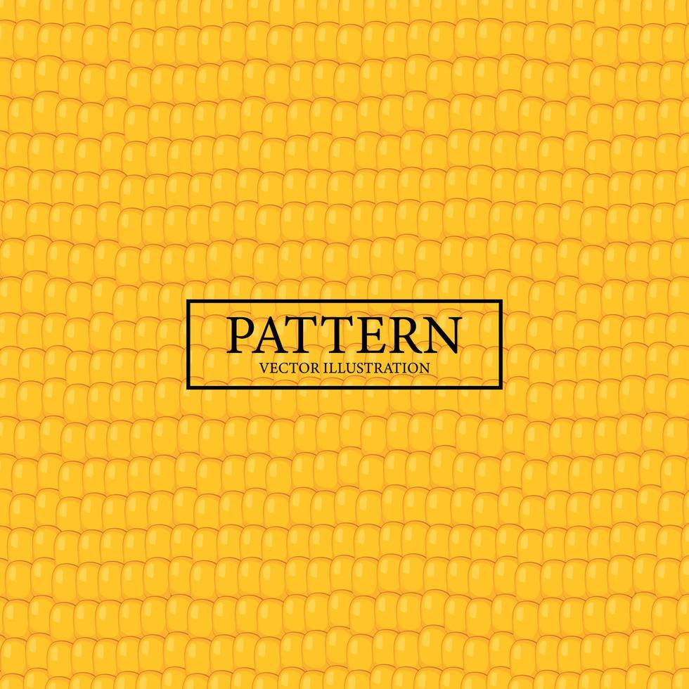 Pattern background yellow juicy corn kernels - Vector