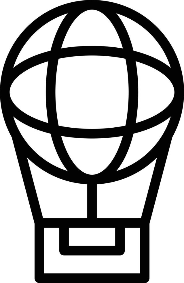 icono de línea de globo de aire vector