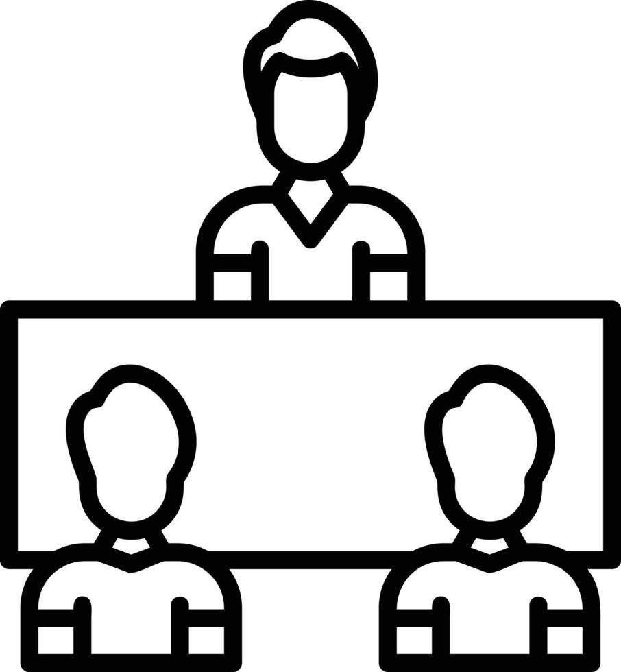 Conference Line Icon vector