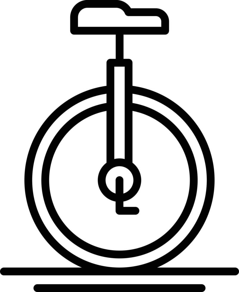 Monocycle Line Icon vector
