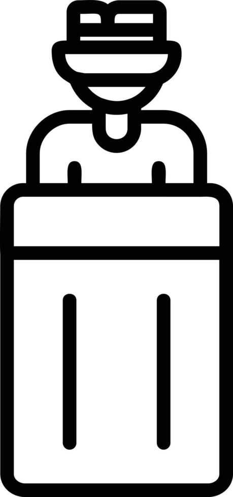 Riot Police Line Icon vector
