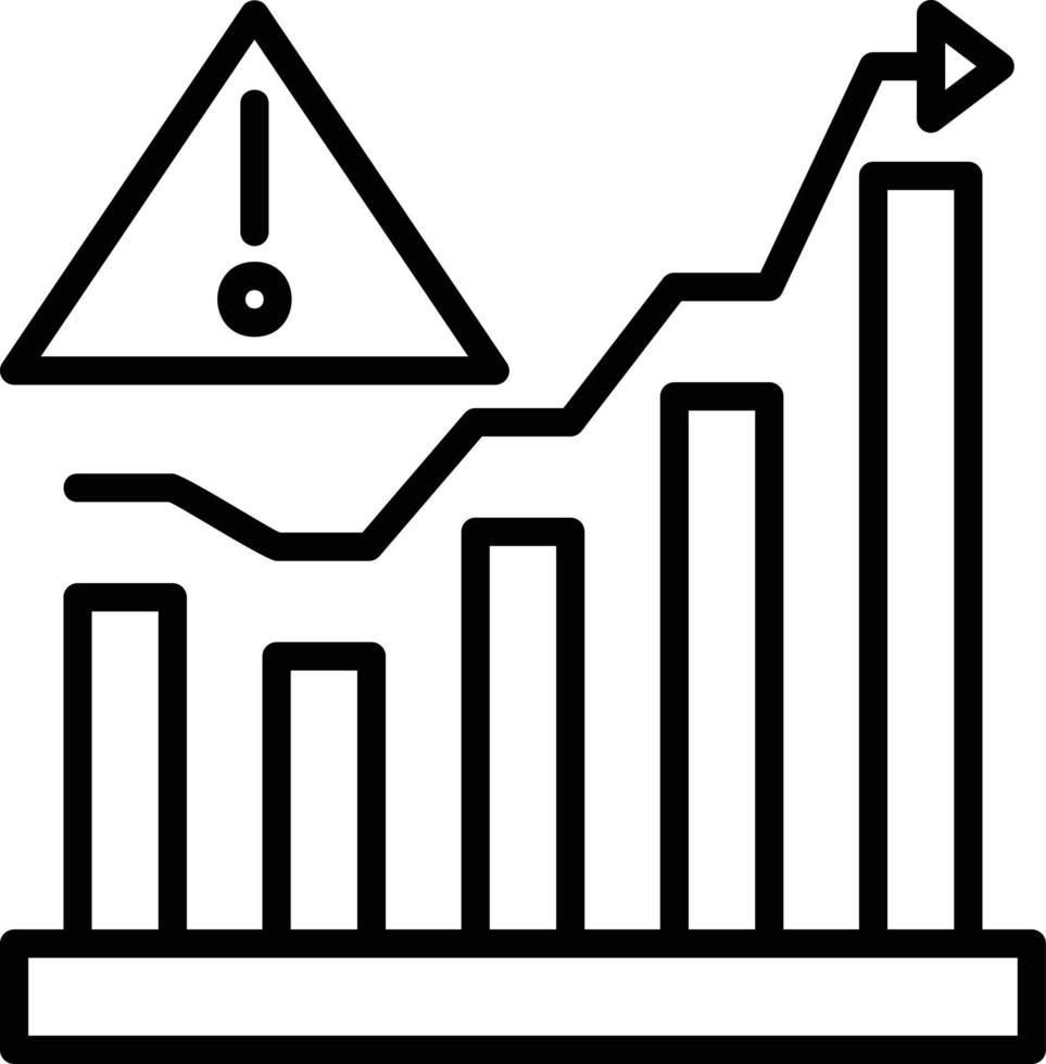 Risk Line Icon vector