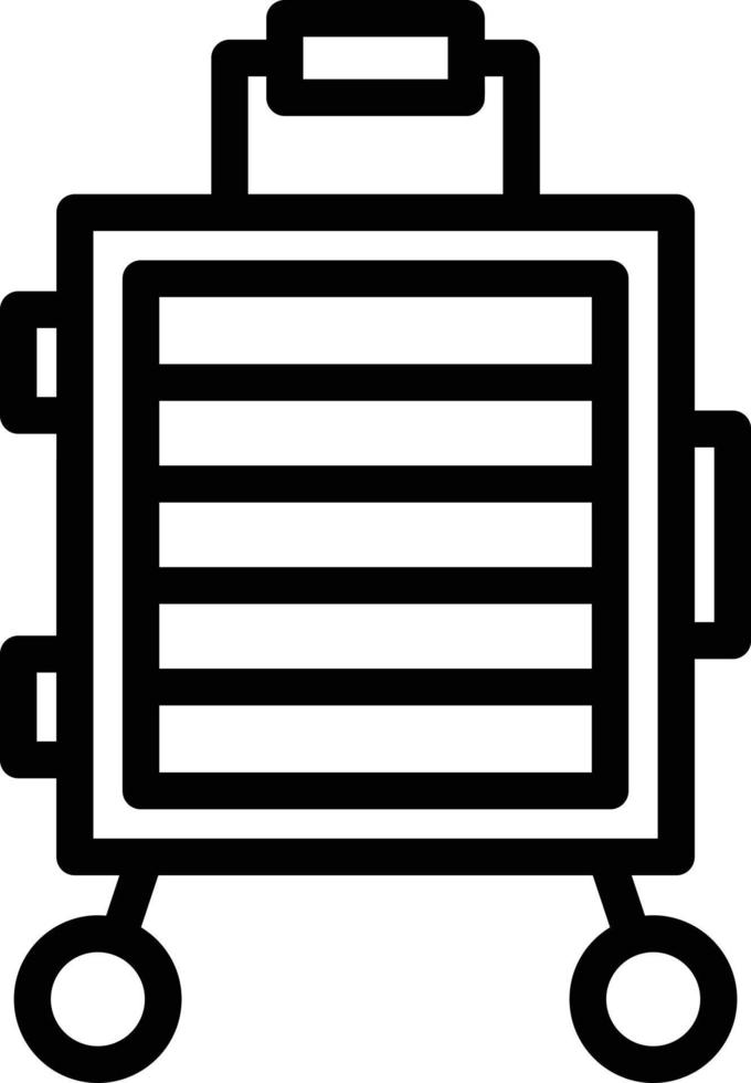 Luggage Line Icon vector