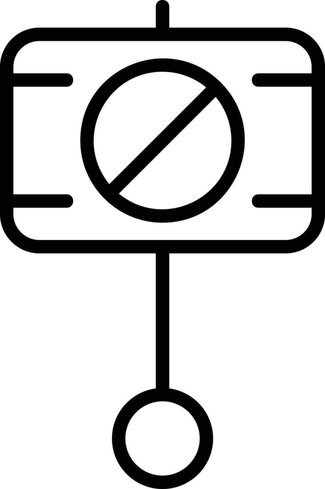 Movement Line Icon vector
