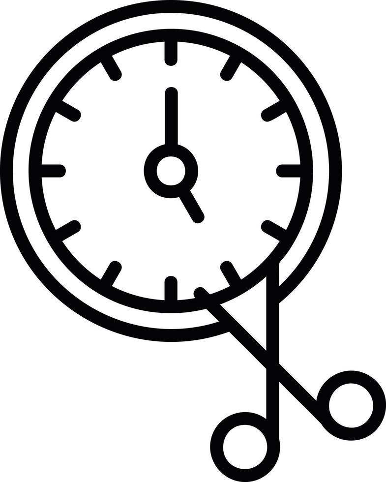 Cut TIme Line Icon vector