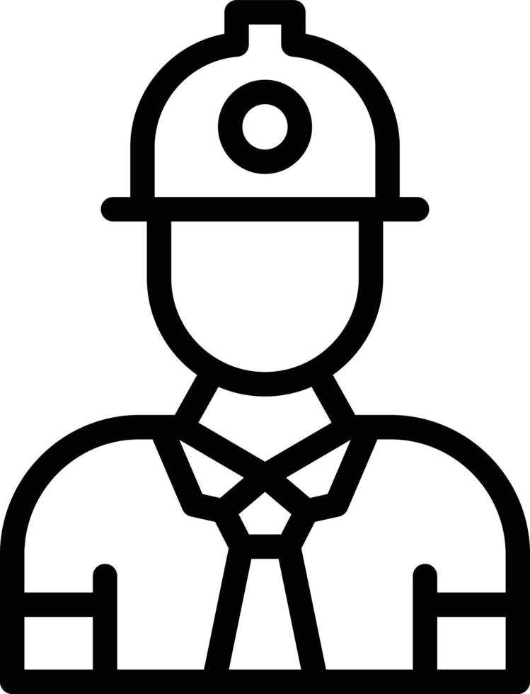 Engineer Line Icon vector