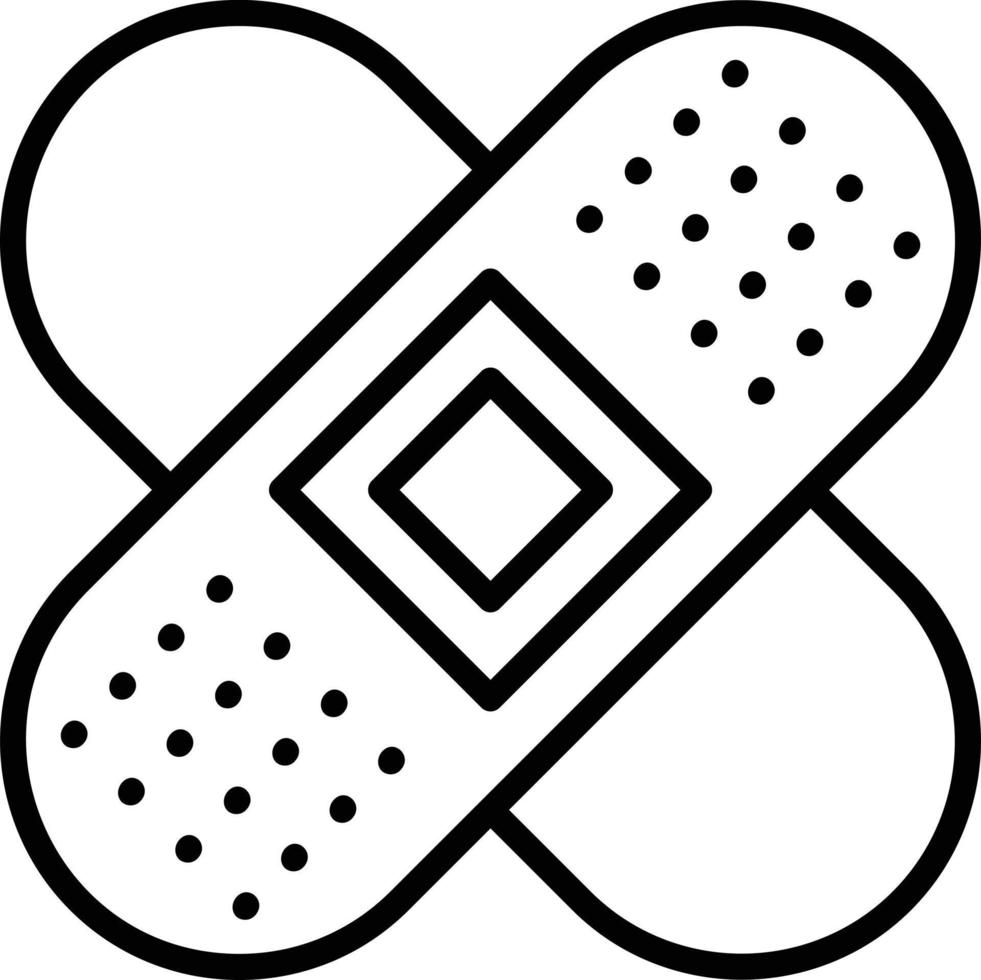 Bandage Line Icon vector