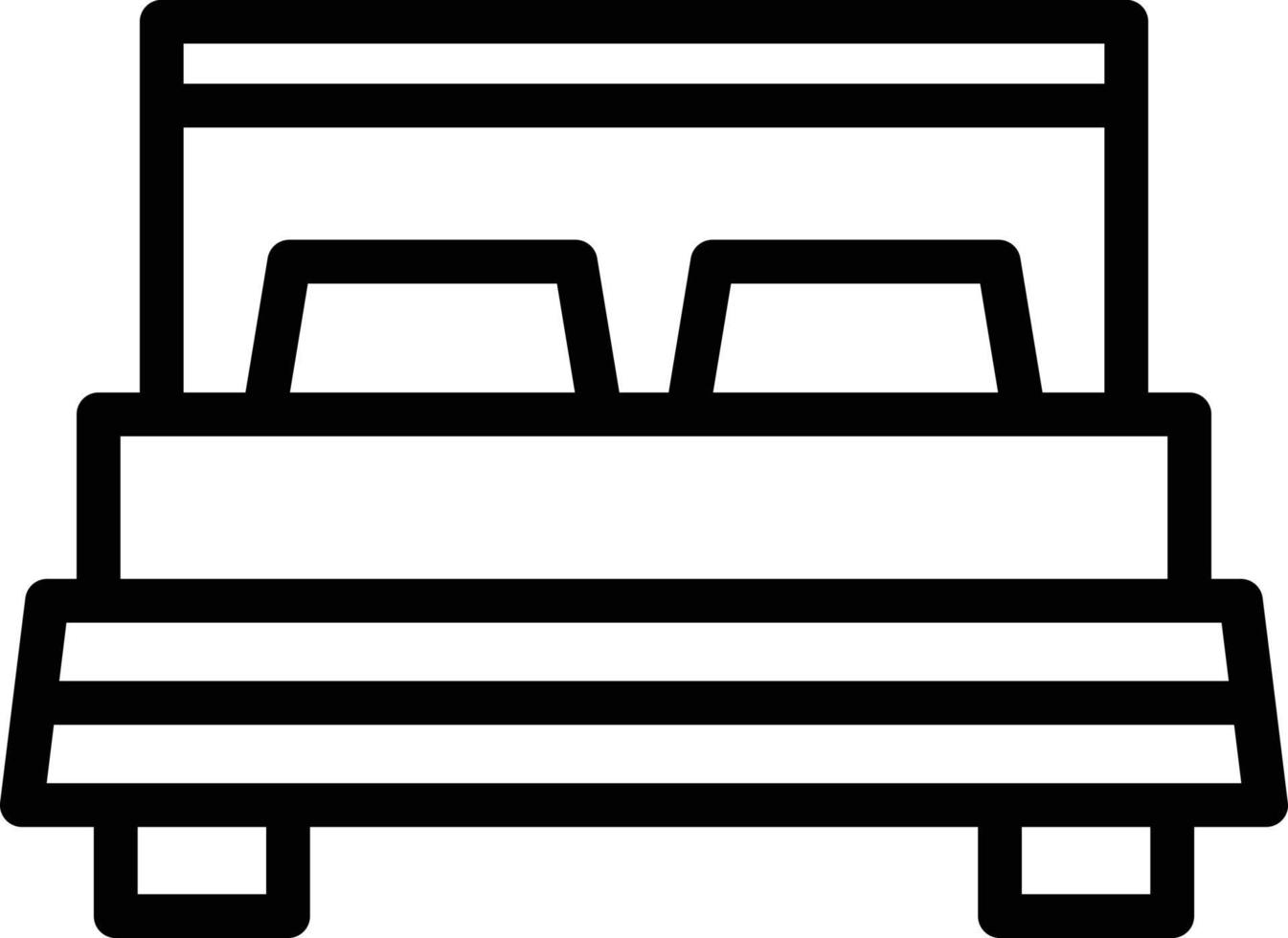 Bed Line Icon vector