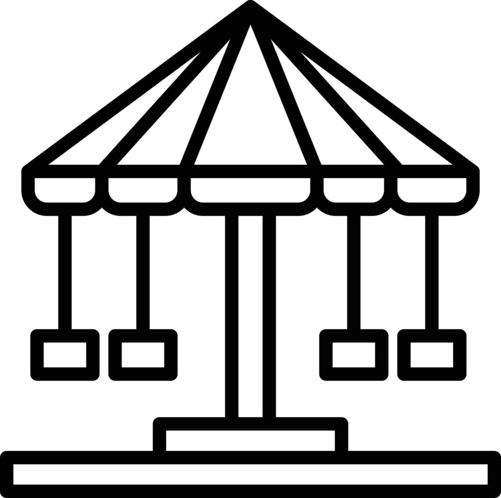 Carousel Line Icon vector