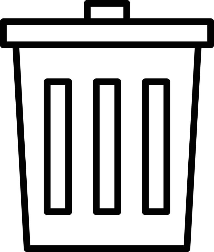 Trash Line Icon vector