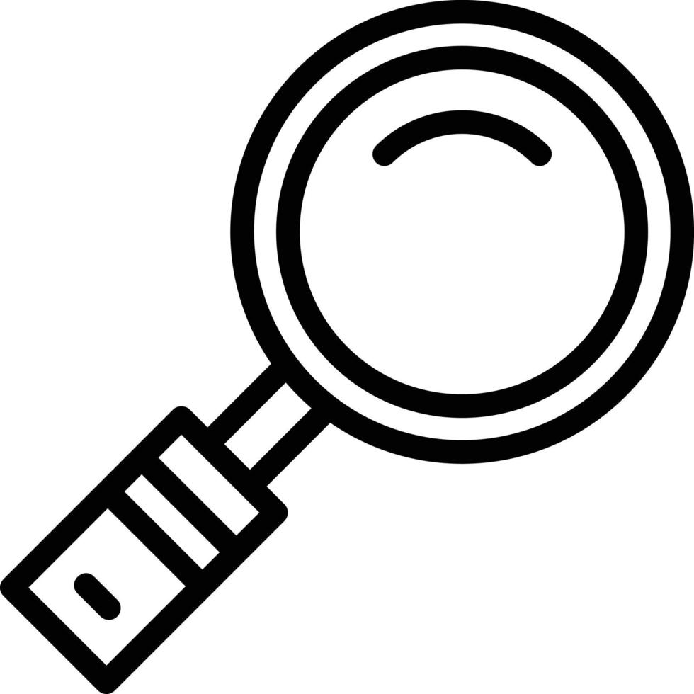 Magnifying Glass Line Icon vector