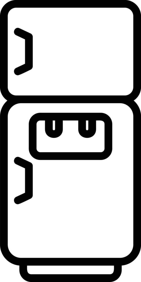 Fridge Line Icon vector