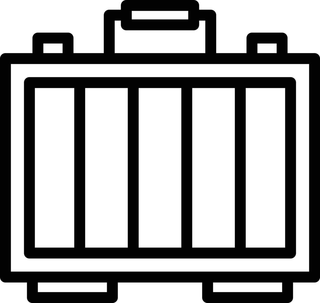 Suitcase Line Icon vector