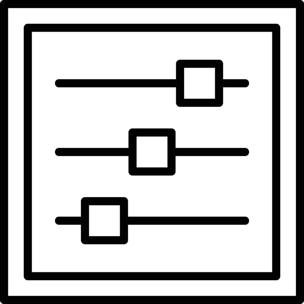 Adjust Line Icon vector