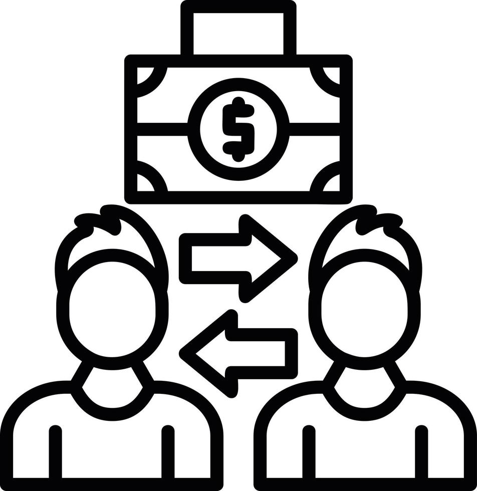 Partnership Line Icon vector