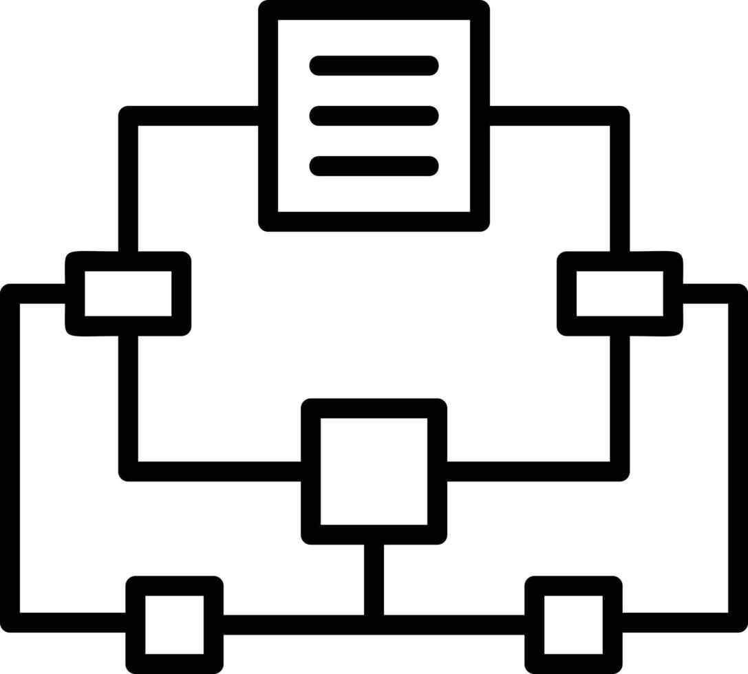 Process Line Icon vector