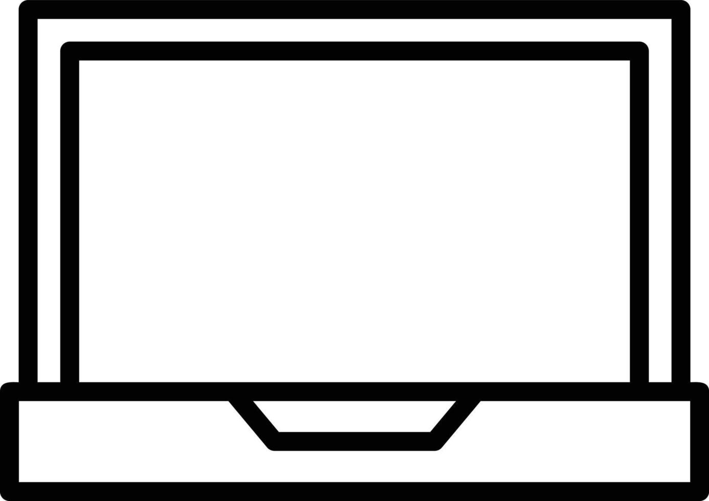 Laptop Line Icon vector