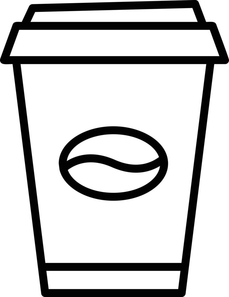 Coffee Cup Line Icon vector