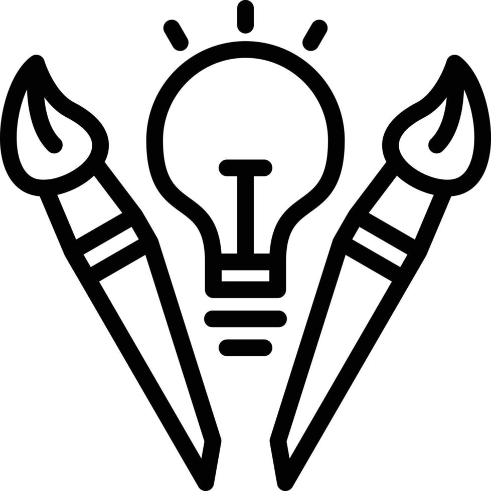 Creative Workshop Line Icon vector