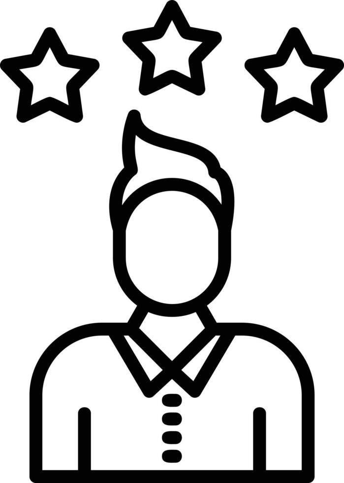 Best Employee Line Icon vector