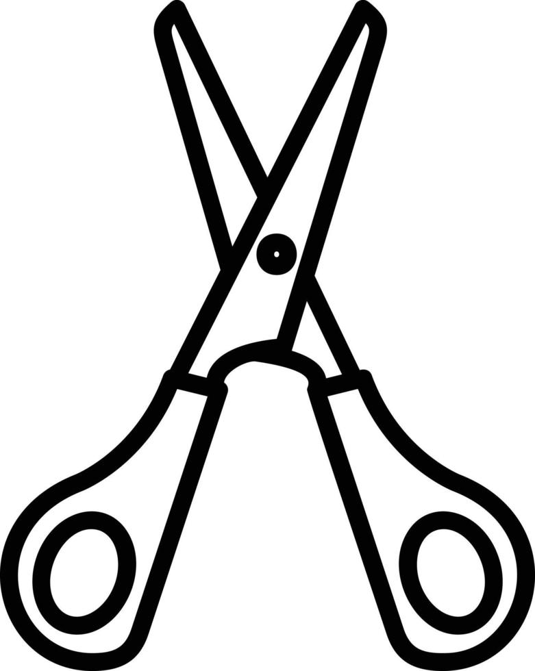 Scissor Line Icon vector