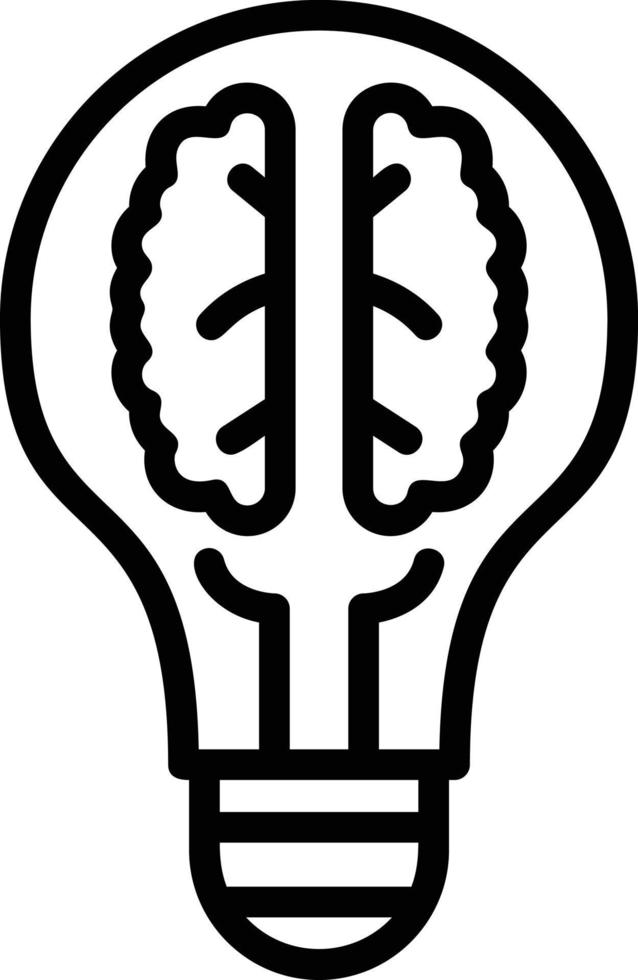 Creativity THinking Line Icon vector