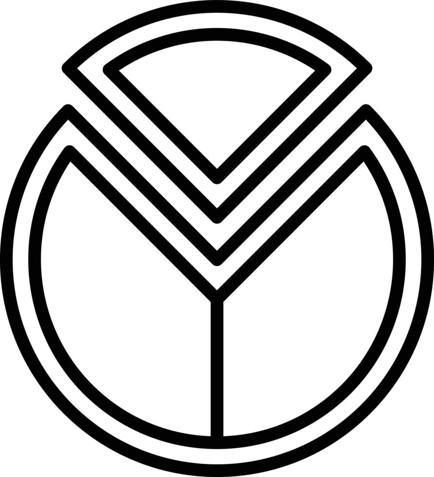 Ratio Line Icon vector