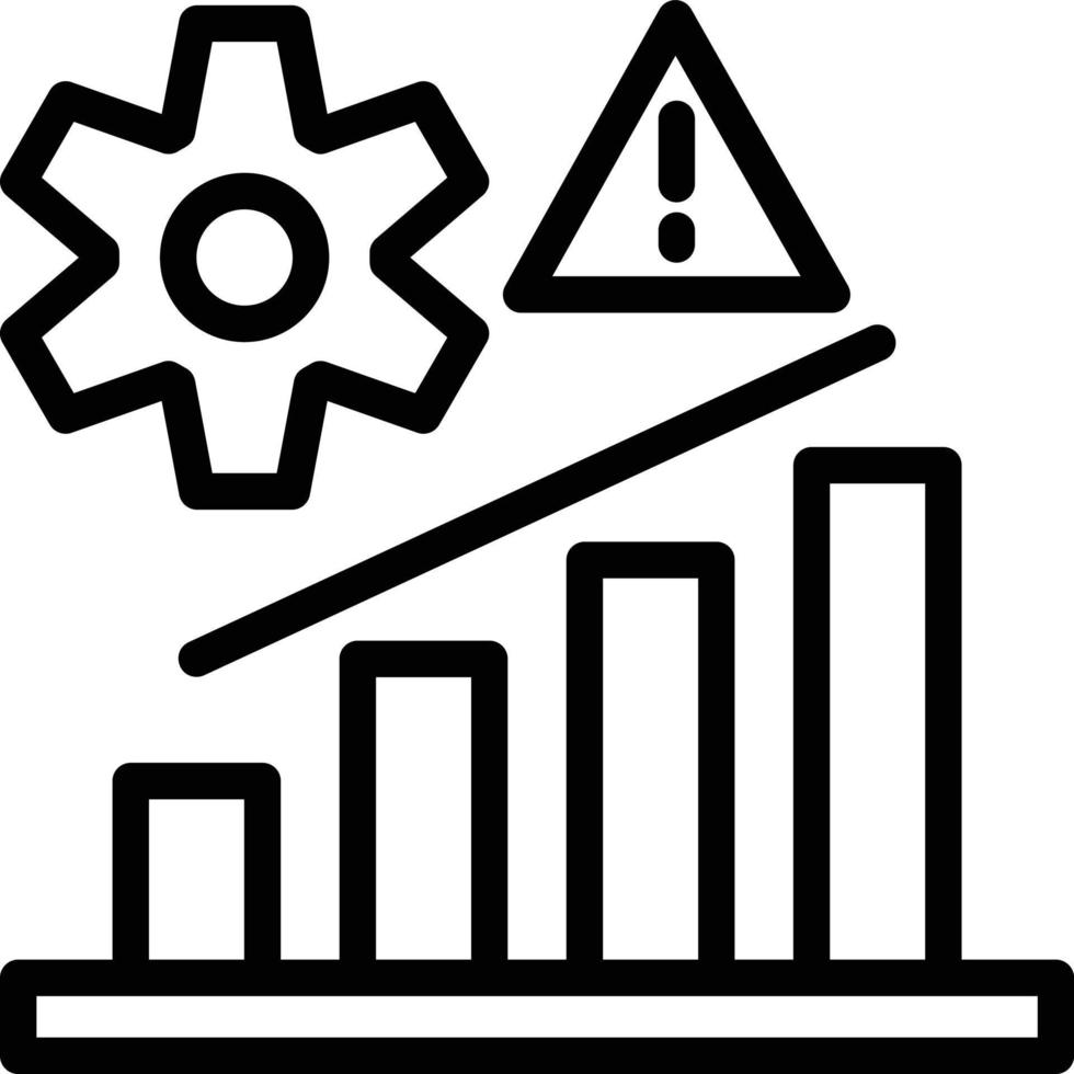 Risk Line Icon vector