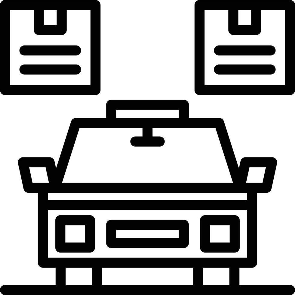 Delivery Line Icon vector