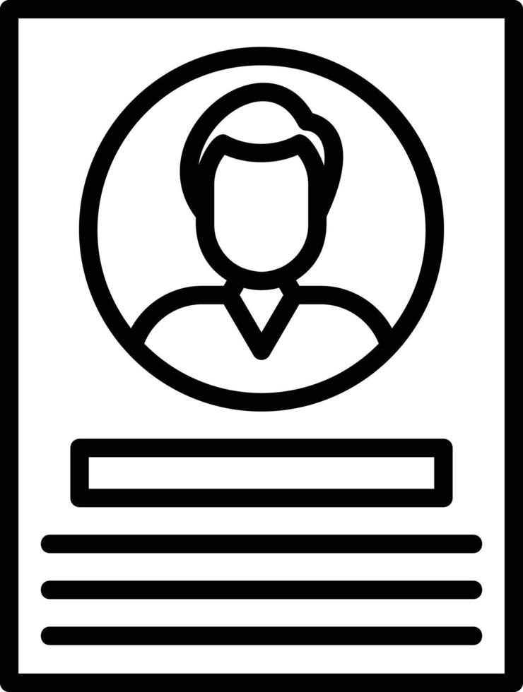 Profiles Line Icon vector
