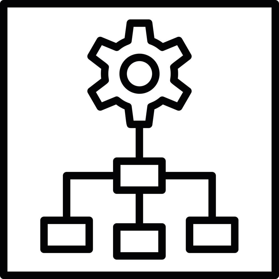 Planning Line Icon vector