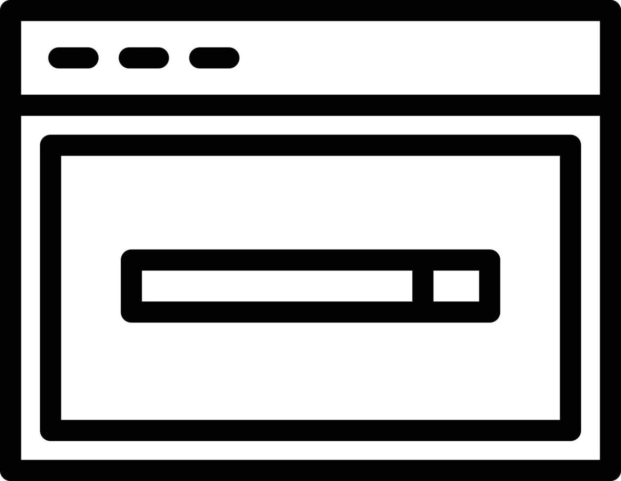 Web Site Line Icon vector