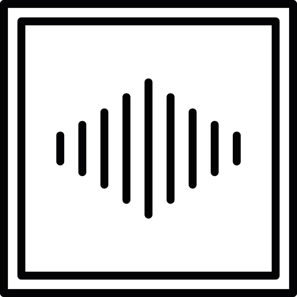 Sound Energy Line Icon vector