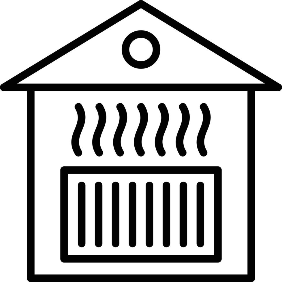 Heating Line Icon vector