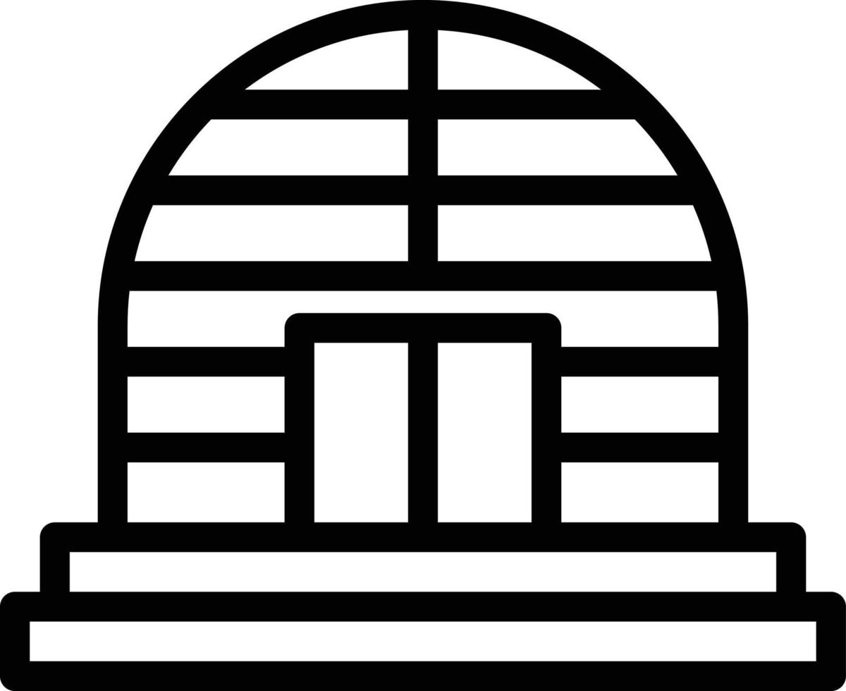 Dome Line Icon vector