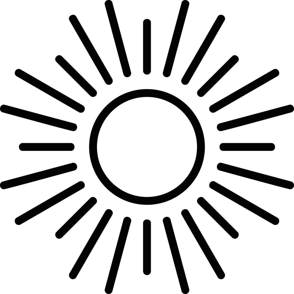 Radiant Energy Line Icon vector