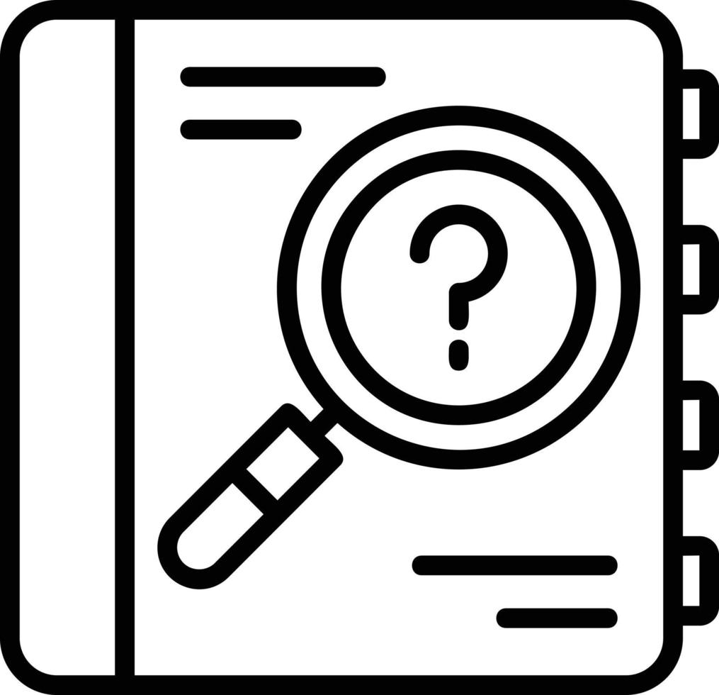 Mystery Line Icon vector