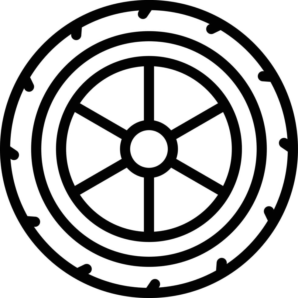 Tires Line Icon vector