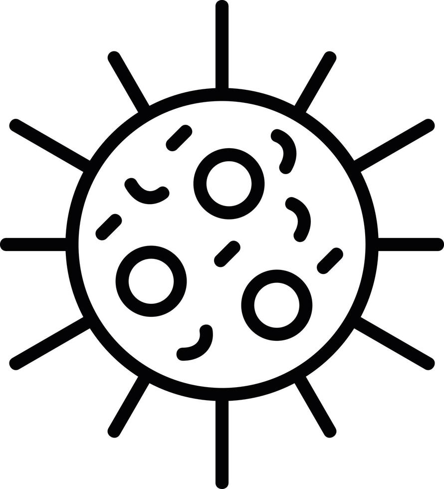 Bacteria Line Icon vector